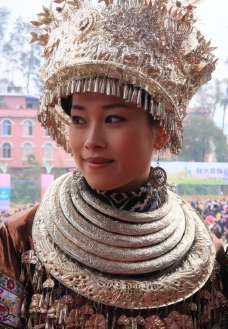 柳州融水苗族风情 苗族美女图片