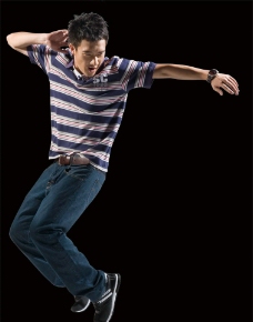 跃动的活力跳跃舞动青春活力图片