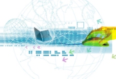 数字地球现代科技科技网络鼠标地球数字箭头电脑图片