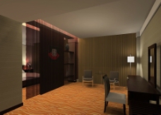 宾馆酒店模型原创酒店宾馆套房max模型图片