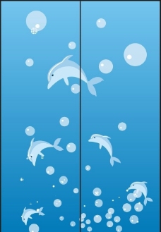 海豚移门图片