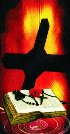 圣教教会系列1圣经书破旧书本抽象背景十字架宗教图片