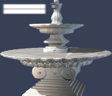3d max 模型 水池喷泉图片