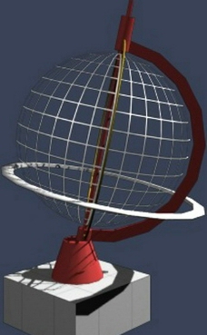 max3D模型地球仪图片