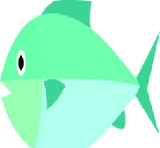 小动物世界AI卡通动物集锦小鱼失量生物世界海洋生物卡通广告设计素材图片