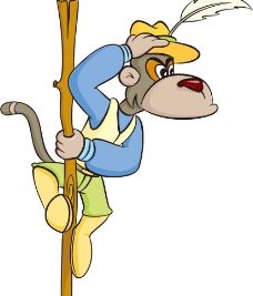 淘宝海报猴子卡通图片