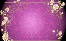 欧式边框紫色欧式花边矢量背景图片