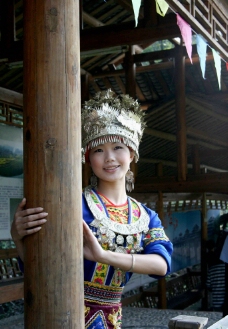 中国少数民族广西壮族自治区女孩女人中国少数民族图片