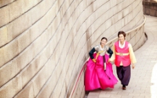 中国情结生活中的演戏中的情侣韩国伉俪婚纱结婚结婚照图片