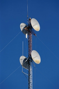 卫星科技卫星通信科技信号发射锅