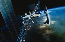卫星科技卫星通信科技信号发射锅
