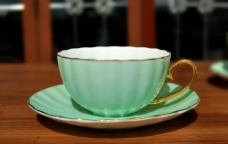 绿咖啡杯图片