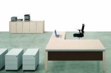 现代办公现代室内办公家具实景照片图片