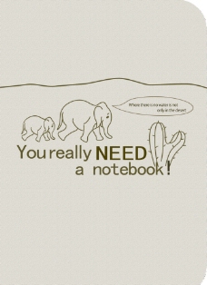 办公布纹16K布纹底笔记本2NOTEBOOK鼠绘原创简易环保办公心情日记图片